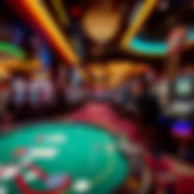 A vibrant casino floor with free gaming options