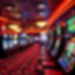 Vibrant gaming floor at St. Joe Frontier Casino
