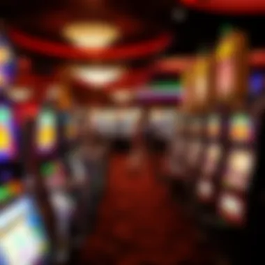 Casino Floor with Game of Life Machines A bustling casino floor featuring multiple Game of Life slot machines