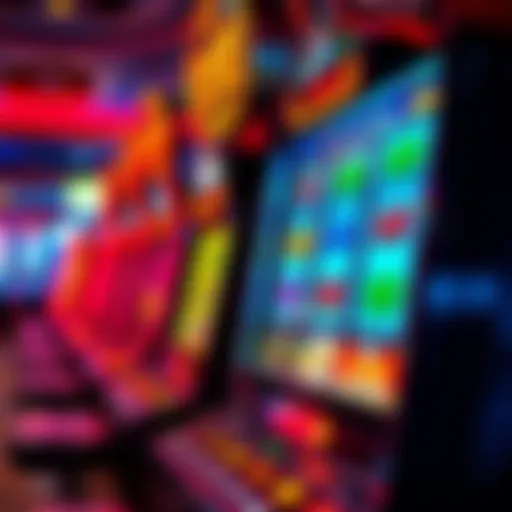 Game of Life Slot Machine in Action Dramatic view of a Game of Life slot machine in a vibrant casino setting