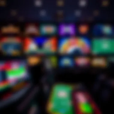 Online Betting Interfaces A collage of popular online betting interfaces showcasing different games.