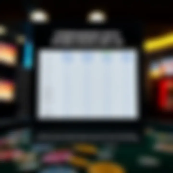 Comparison chart of Georgia Lottery Scratch-Off App with similar apps in other states