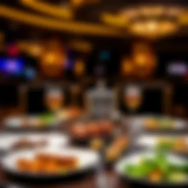 Exquisite Dining Options at Hard Rock Casino Gourmet dining setup featuring a variety of culinary delights