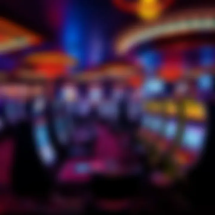 Vibrant Gaming Experience at Hard Rock Casino Luxurious gaming floor filled with various slot machines and gaming tables