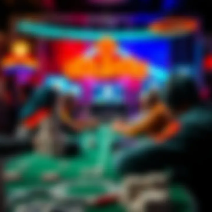 A vibrant illustration of diverse online gaming genres