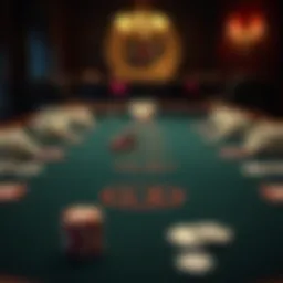 A beautifully arranged poker table ready for a game