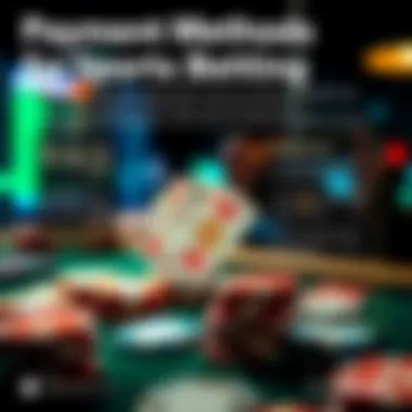 An infographic detailing payment methods for online betting