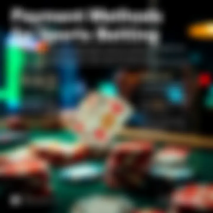 An infographic detailing payment methods for online betting