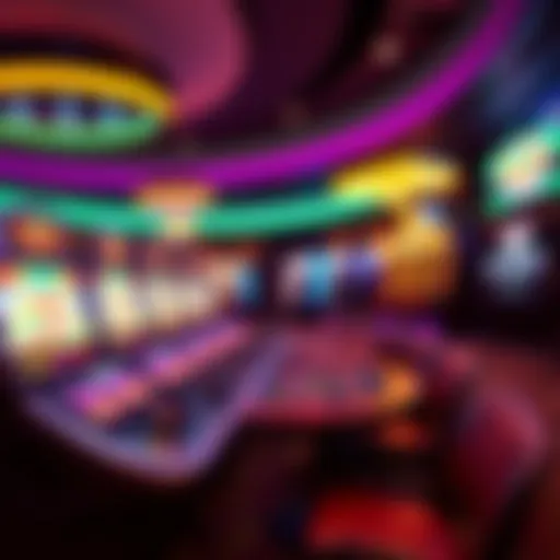 Vibrant live casino gaming setup