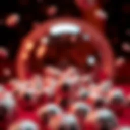 Abstract representation of lottery numbers and randomness