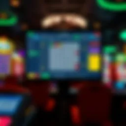 Conceptual image of the New York lottery online platform interface