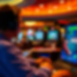 User navigating a New Jersey casino app