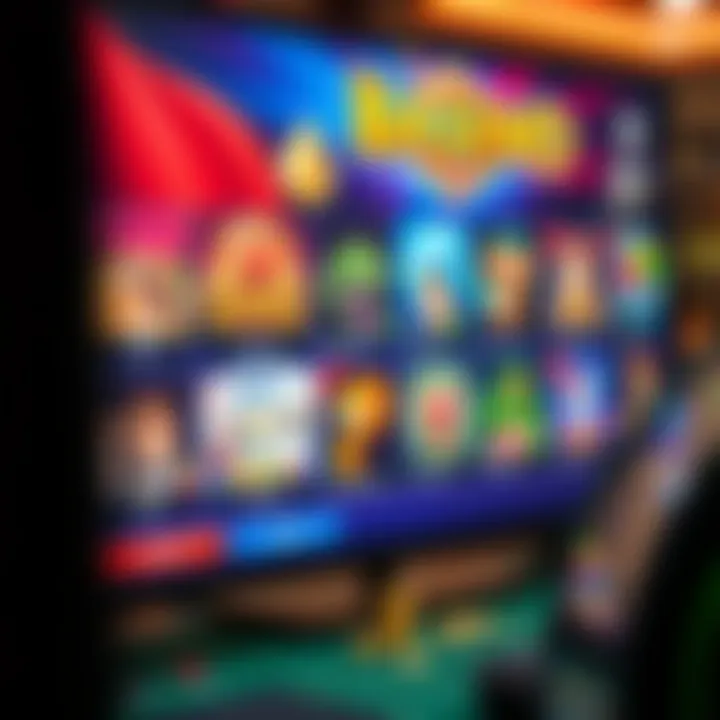 Diverse Gaming Options in Online Casino LV Vibrant online gaming interface showcasing diverse casino games