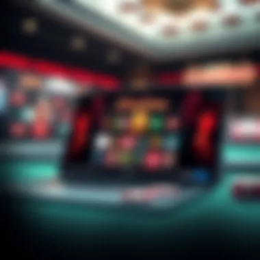 User-Friendly Design of Online Casino Platforms Sleek design of an online casino platform on a digital device