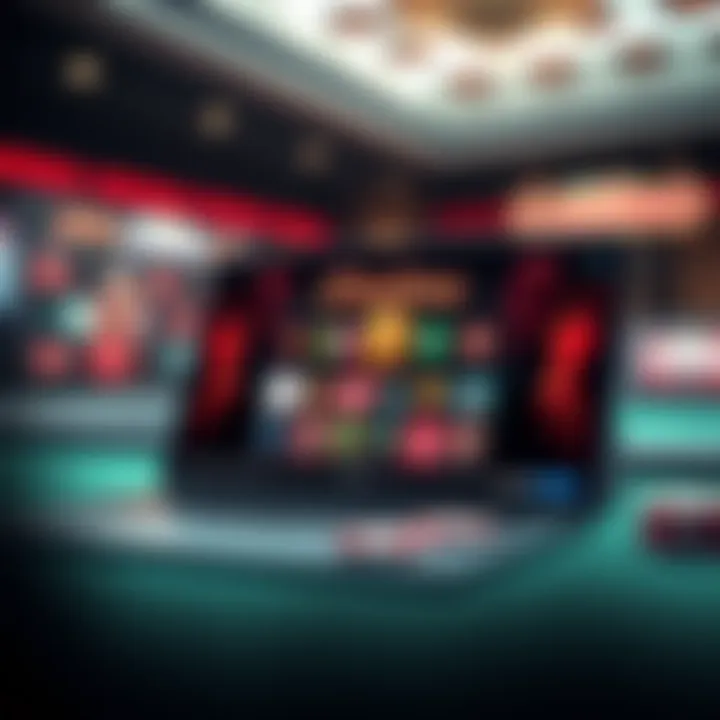 User-Friendly Design of Online Casino Platforms Sleek design of an online casino platform on a digital device