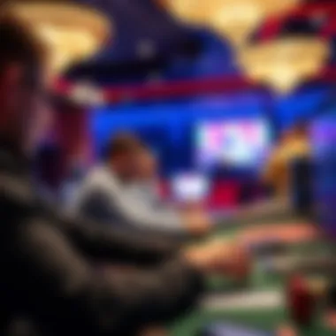 Thrilling Betting Experience at Online Casino LV Players engaged in a thrilling online betting experience