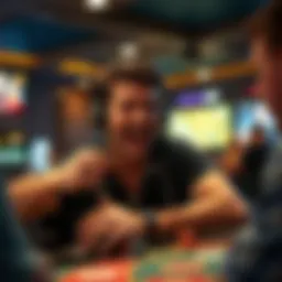 Exciting moment in an online game with real cash rewards