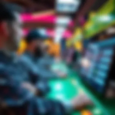 User navigating through an online lottery platform