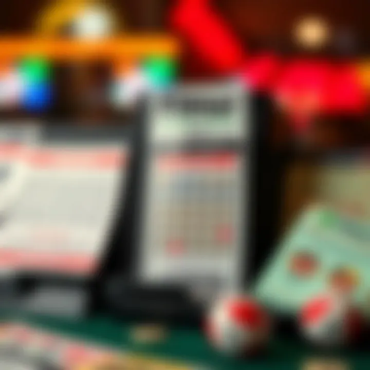 Variety of NJ Lottery ticket options displayed