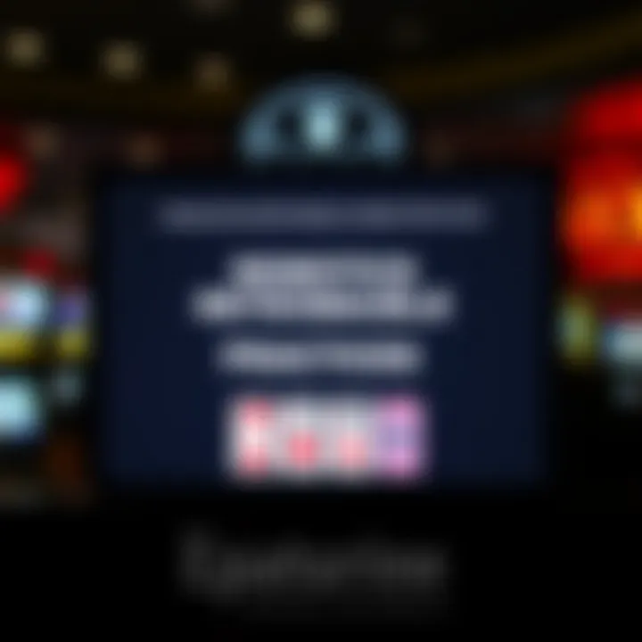 A responsible gaming message displayed in an online casino environment.