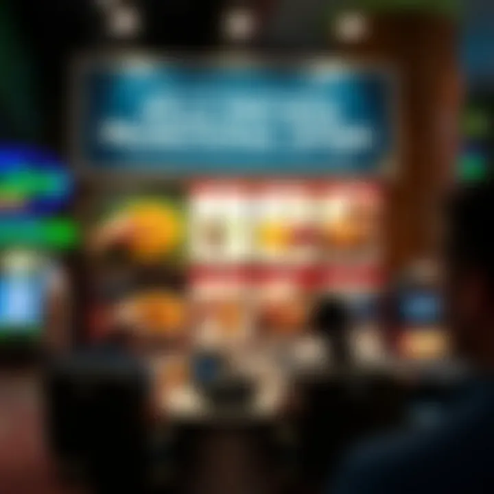 Informative display showcasing various promotional offers available