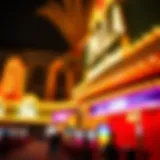 Promotional signage at Pala Casino illuminating the vibrant atmosphere