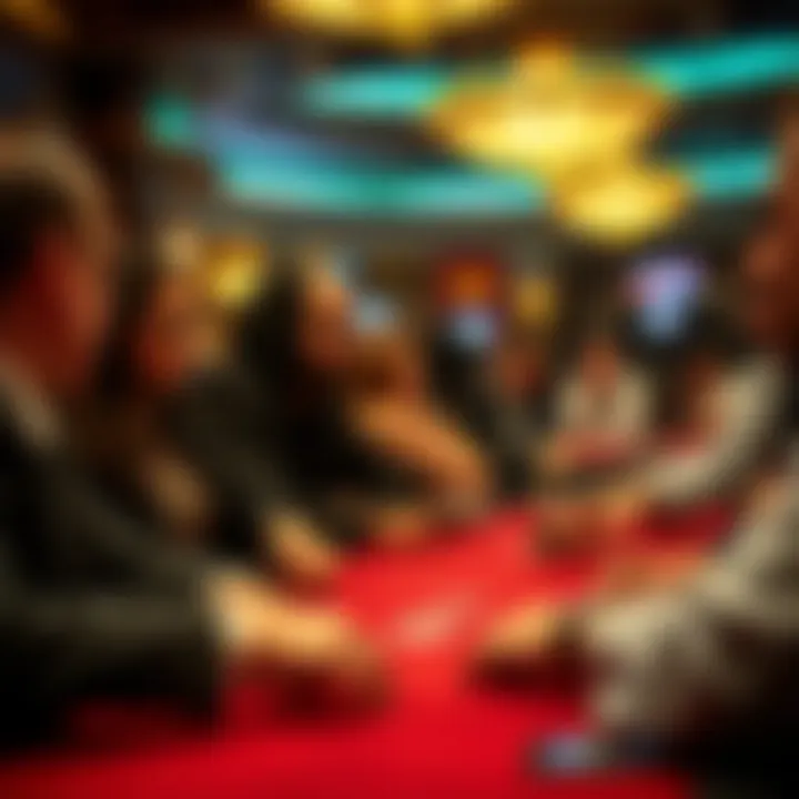 High-stakes tournament scene