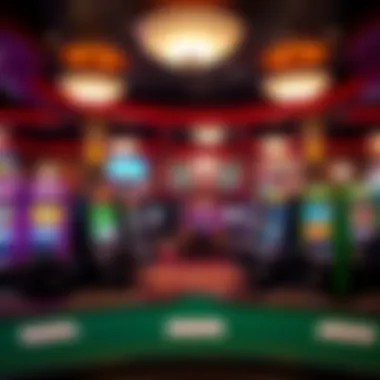 Gaming Floor at Pass Casino Inside view of gaming floor with a variety of slot machines and table games