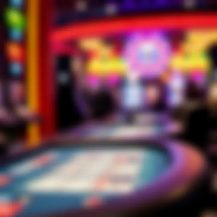 Diverse selection of online casino games interface