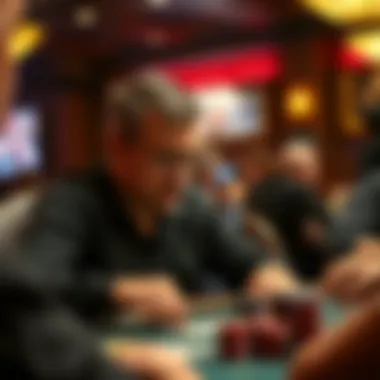 A player focused on their game, highlighting the strategic elements of poker