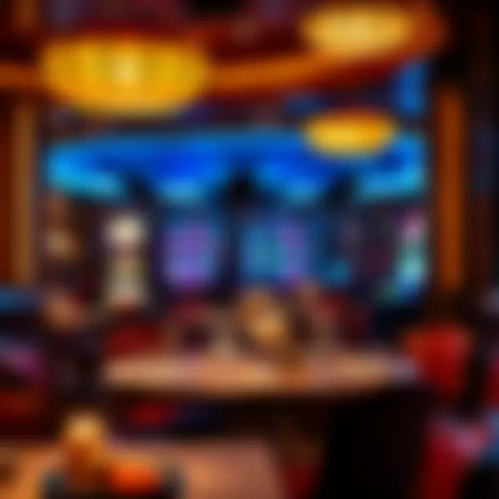 Gourmet dining area within a casino offering a variety of culinary delights