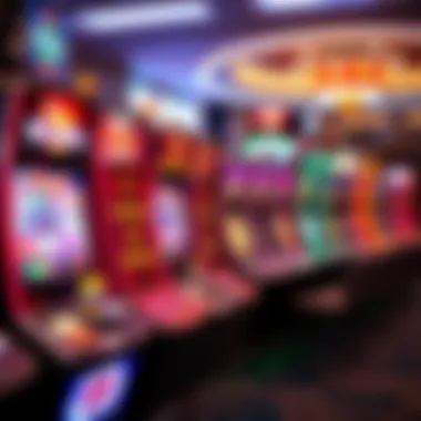 A diverse selection of slot machines with vibrant themes