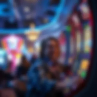 Engaging player experience at a bustling casino floor