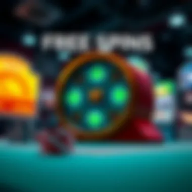 An infographic showing the types of free spins available in online gaming