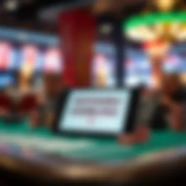 Responsible gambling message on a digital device