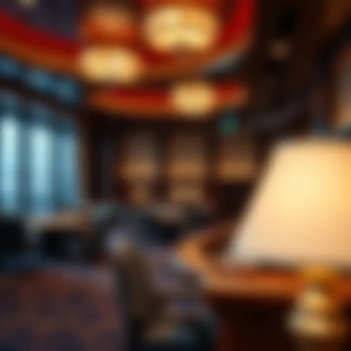 Elegant interior view of Saganing Eagles Casino Hotel showcasing the luxurious ambiance