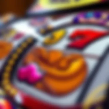 Dynamic Symbols on a Slot Reel Close-up of a spinning slot reel showcasing unique symbols