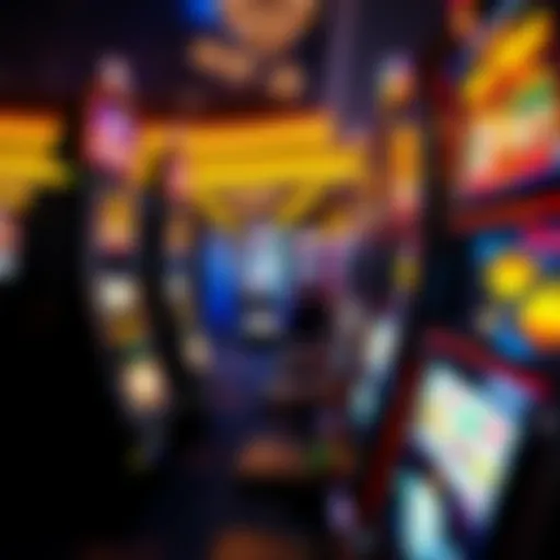The Excitement of Slot Machines in Las Vegas Vibrant slot machines glowing in a Las Vegas casino