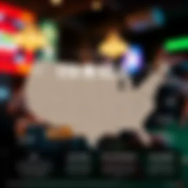 An infographic illustrating the legal landscape of sports betting in the USA