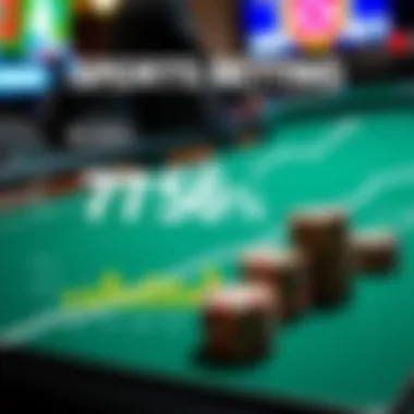 A graphical representation of trending statistics in the sports betting industry