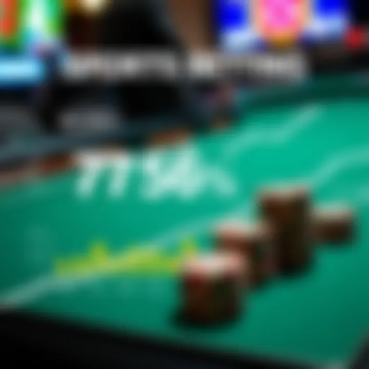 A graphical representation of trending statistics in the sports betting industry