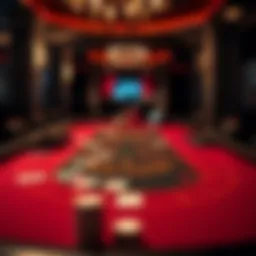 Strategic layout of an online blackjack table