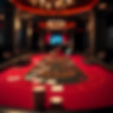 Strategic layout of an online blackjack table