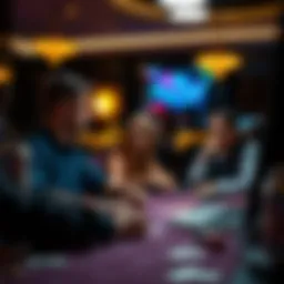 Players engaged in an online Texas poker game