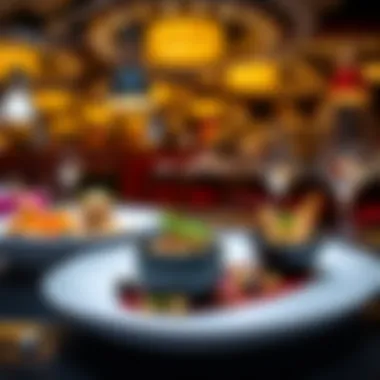 Culinary Artistry on Display Exquisite dish presentation showcasing culinary artistry