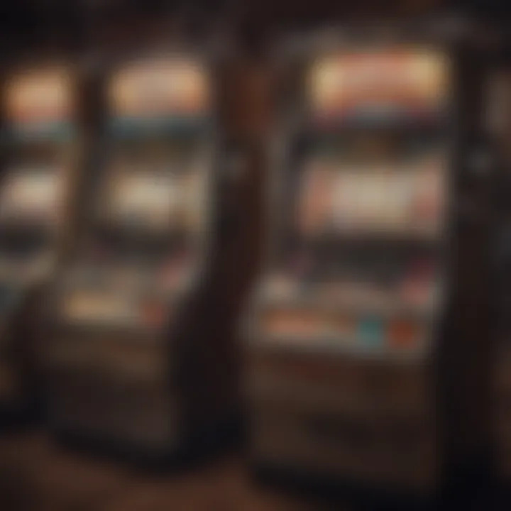 A collection of various slot machine types including classic, video, and progressive