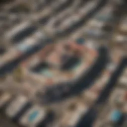 Aerial view of Dorado highlighting the casino strip