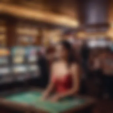 Bustling Casino Nightlife in El Salvador An overview of a bustling casino nightlife scene in El Salvador, highlighting the vibrant atmosphere and entertainment.