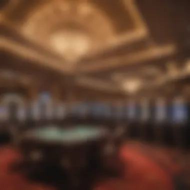 Luxurious Casino Interior Luxurious casino interior highlighting modern gaming machines