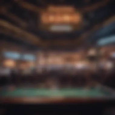 Nightlife Atmosphere Exciting nightlife atmosphere at a casino entertainment area